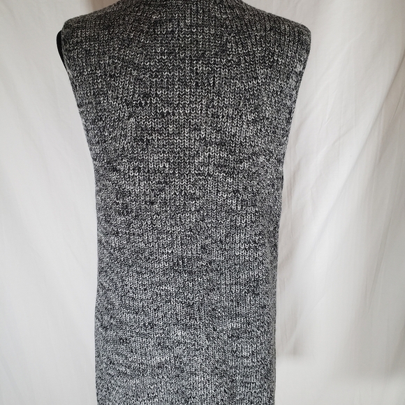 Banana Republic Gray Sleeveless Sweater Cardigan Sz M - Picture 5 of 9